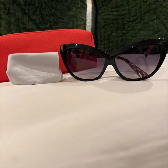 New Alain Mikli AL1313 Sunglasses Black Multi Colored 